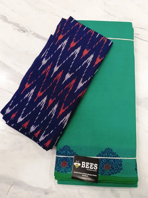 Chettinadu Cotton A02111 (Peacock Blue)